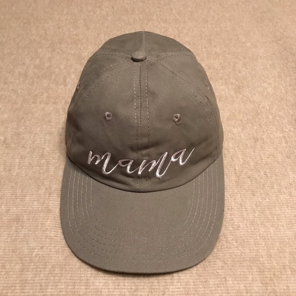 Mama Cap Hat classic 6 panel design w/ sweat-wicking support / adjustable close - Picture 4 of 16